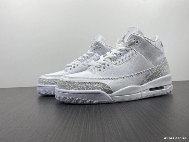 3 Air 'Triple 429487-111 Jordan White' PS Retro 0820